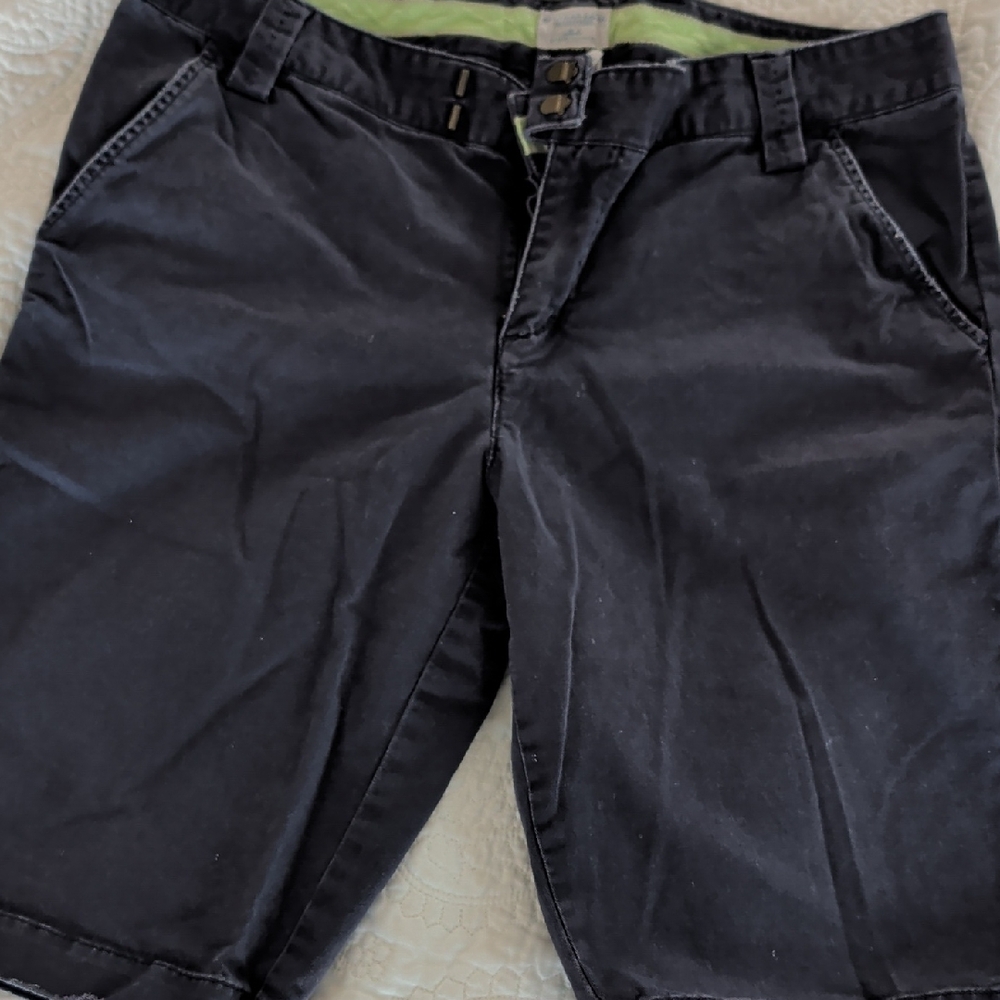 American Eagle Outfitters Blue Distressed Women's Bermuda Shorts